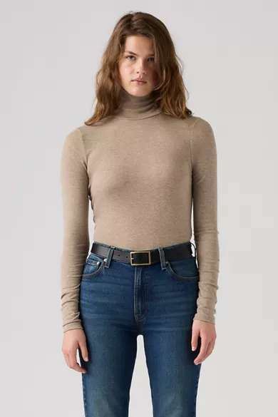 Mia Long-Sleeve Layering Turtleneck